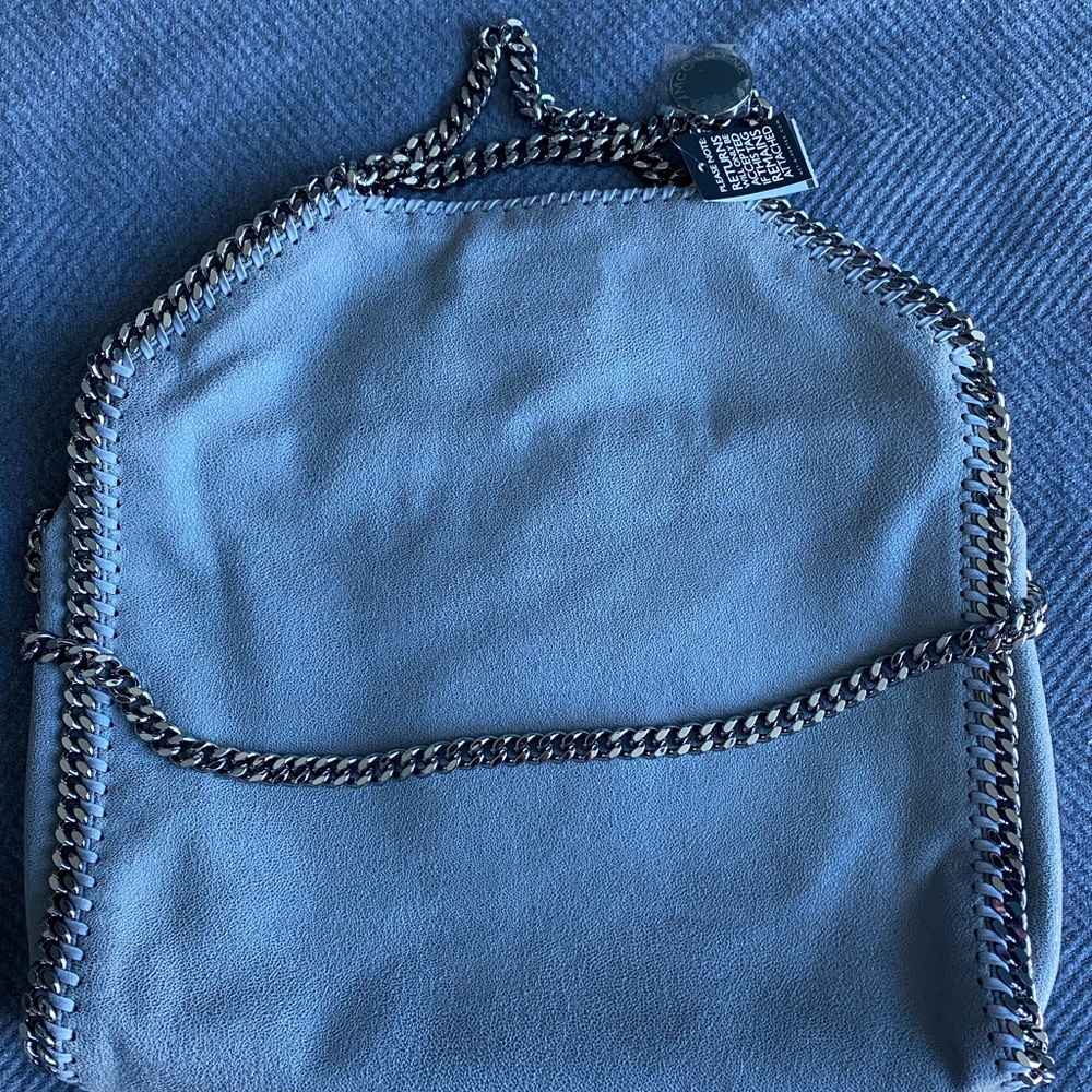 NWT Stella McCartney Gray Suede Bag Medium